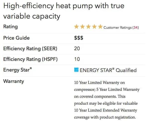 xp20 specs Lennox Heat Pumps