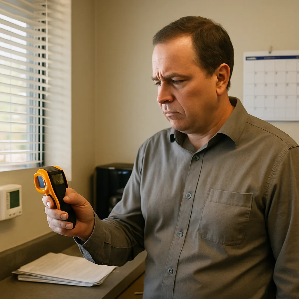 boiler-cleaning-customer-uneven-heating-sunnyvale Property manager noticing uneven heating before scheduling Sunnyvale boiler cleaning