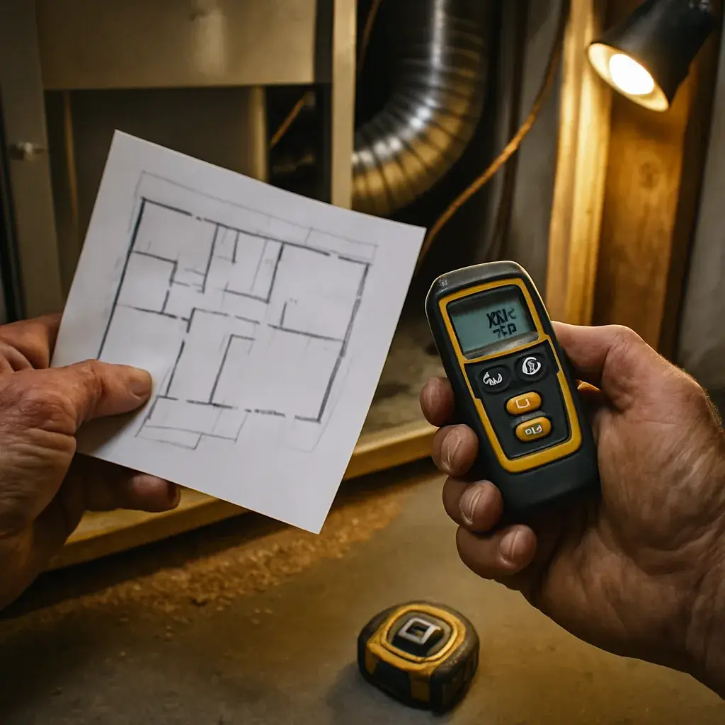 Contractor calculates heat loss near ductwork before ruling out boiler installation