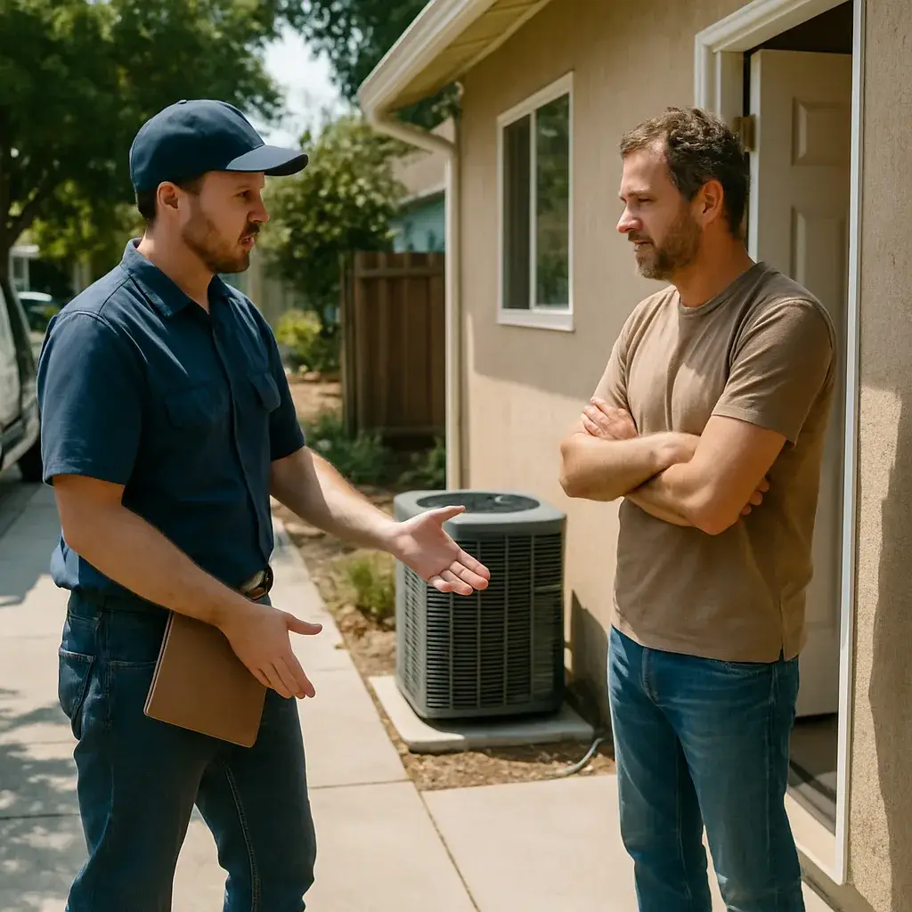 HVAC contractor explains why chiller installation does not fit a Sunnyvale home