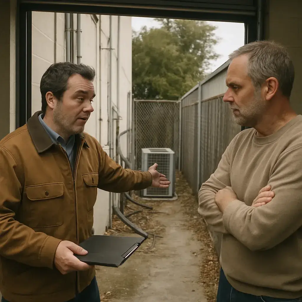 Contractor explains site limits for commercial generator installation in Sunnyvale