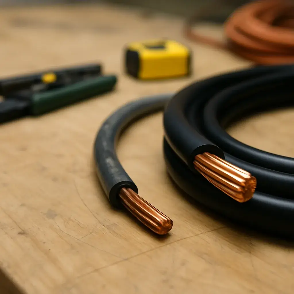 ev-charger-installation-wire-gauge-comparison-repair-vs-new-circuit Old and new wiring compared for EV charger circuit upgrade decision Sunnyvale