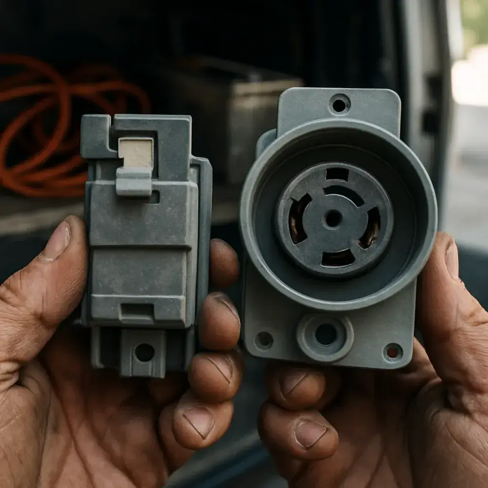 Interlock kit and power inlet box compared for generator hookup Sunnyvale