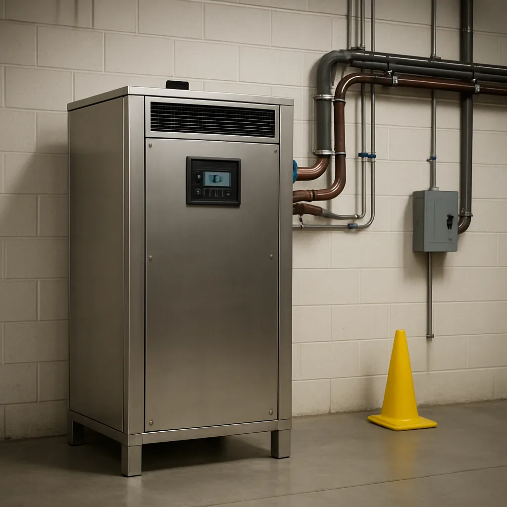process-cooling-system-installed-result-sunnyvale-plant Newly installed process cooling system inside Sunnyvale manufacturing facility