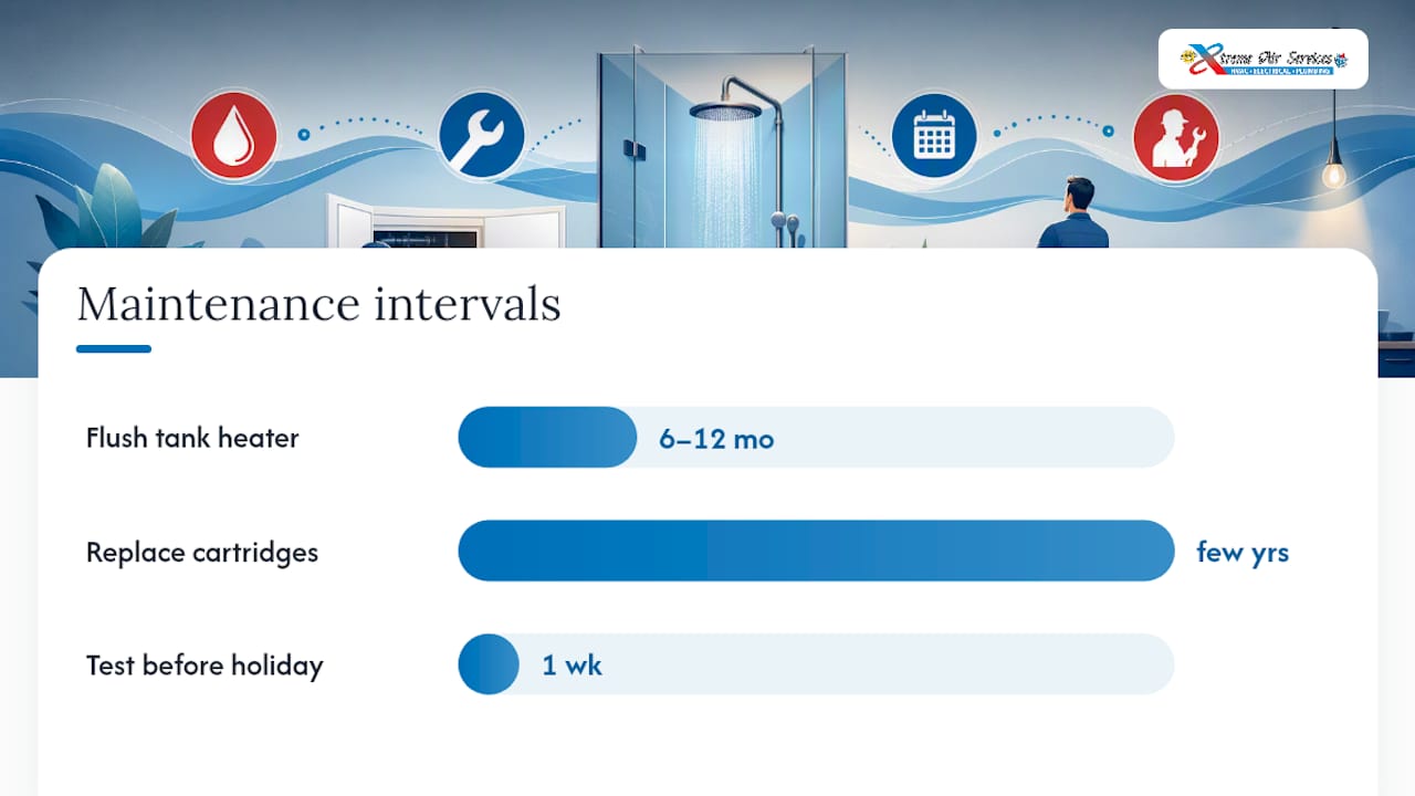 Preventing Shower Temperature Problems Before They Start — overview diagram